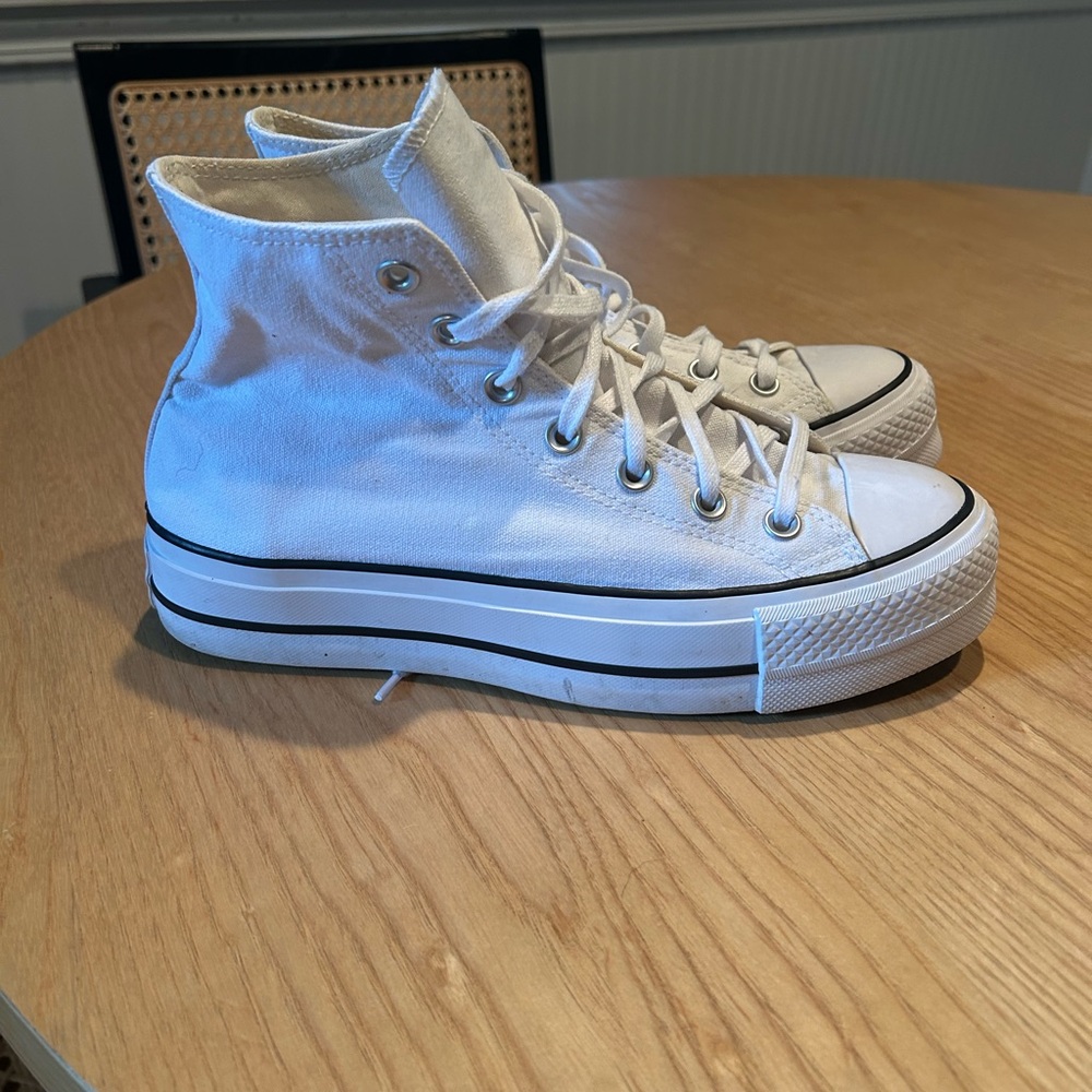 Converse Platform White High-Top Sneakers
